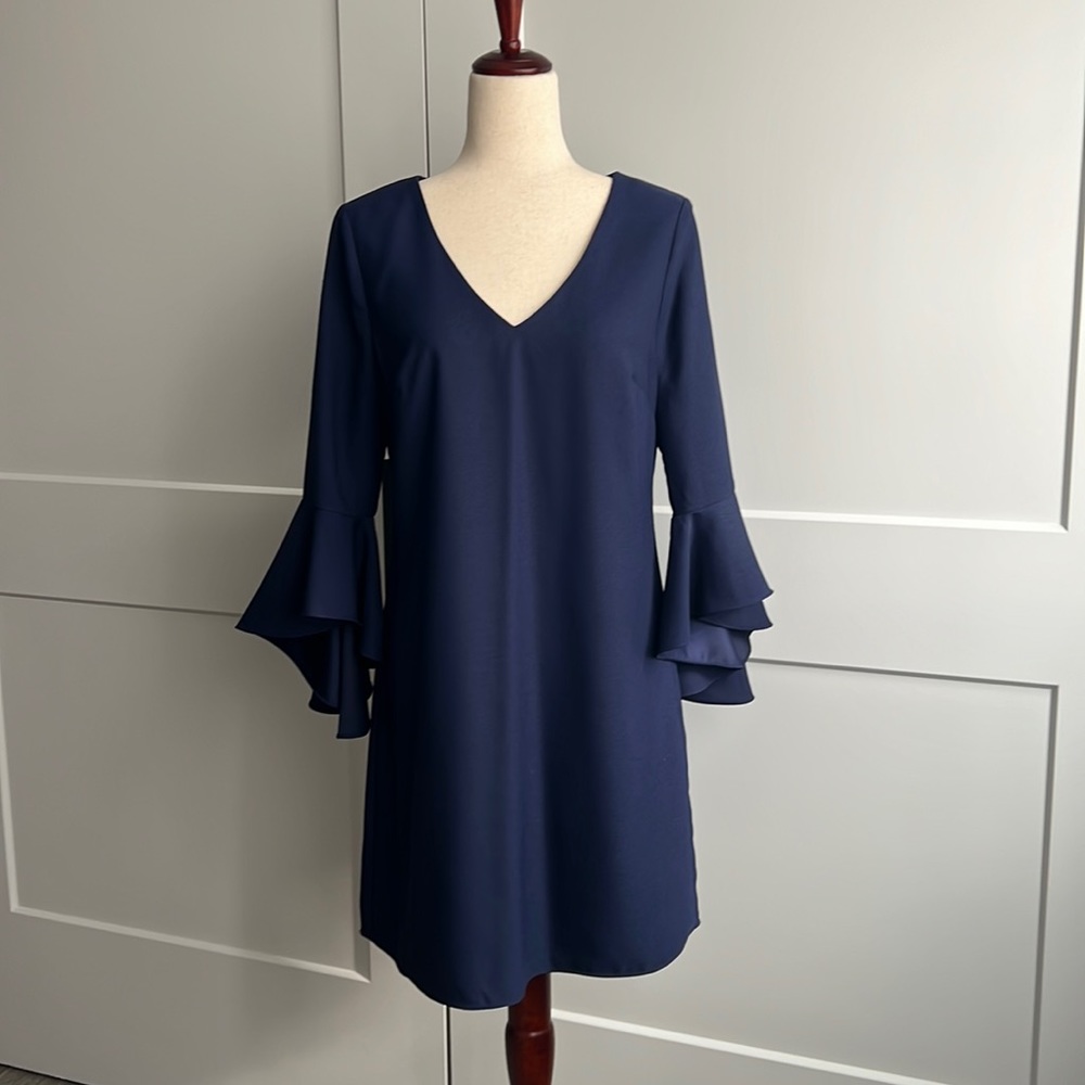 Navy Blue Laundry by Shelli Segal dress Size 8 - excellent condition